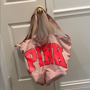 Pink tote bag